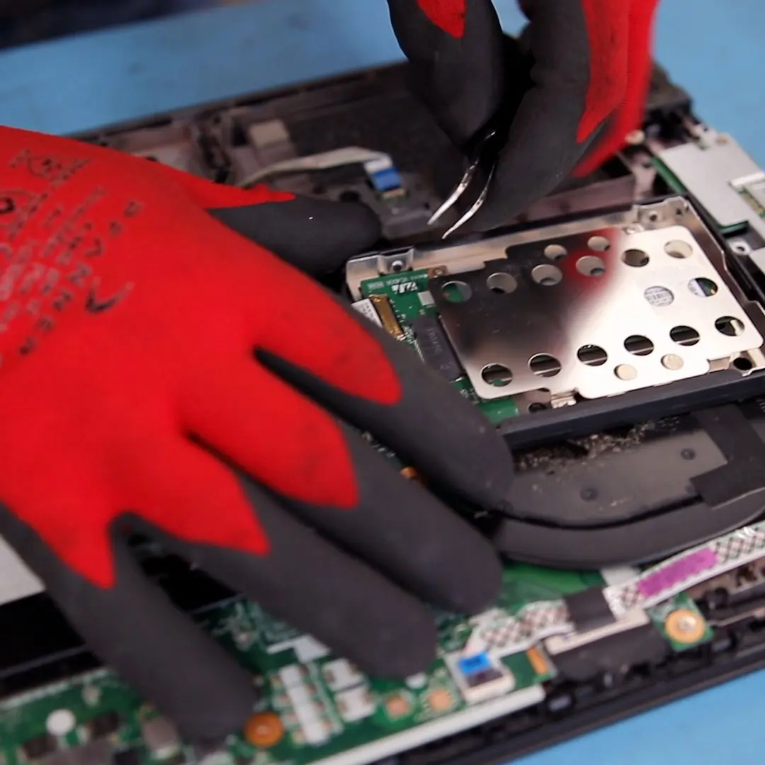 Industrial HDD shredding compliant with DIN 66399 H-5 standards